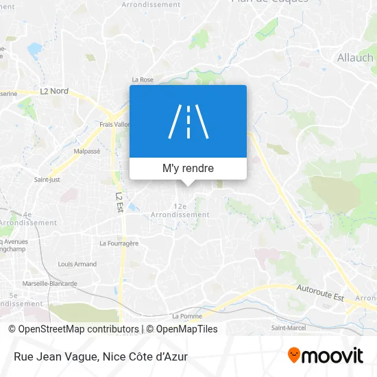Rue Jean Vague plan