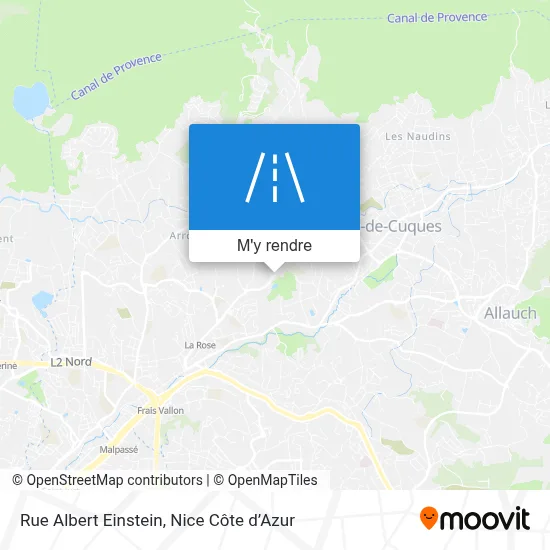 Rue Albert Einstein plan