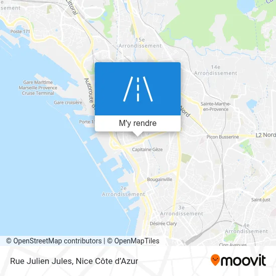 Rue Julien Jules plan