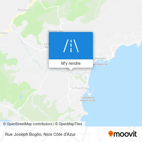 Rue Joseph Boglio plan