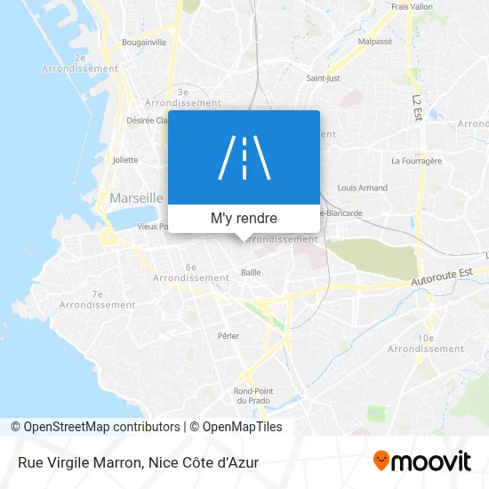Rue Virgile Marron plan