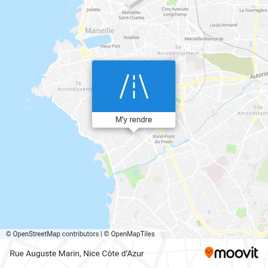 Rue Auguste Marin plan
