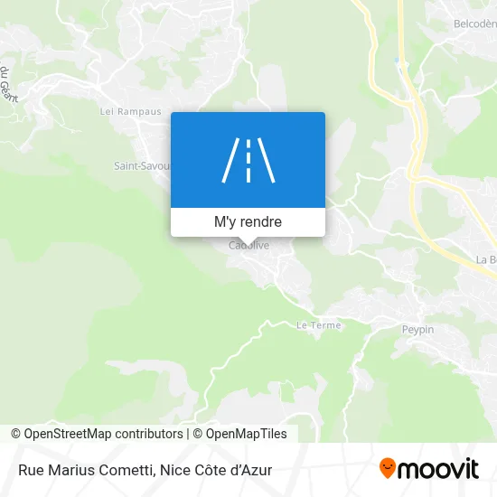 Rue Marius Cometti plan