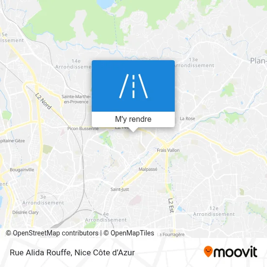 Rue Alida Rouffe plan