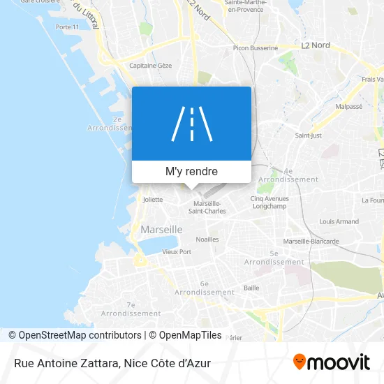 Rue Antoine Zattara plan