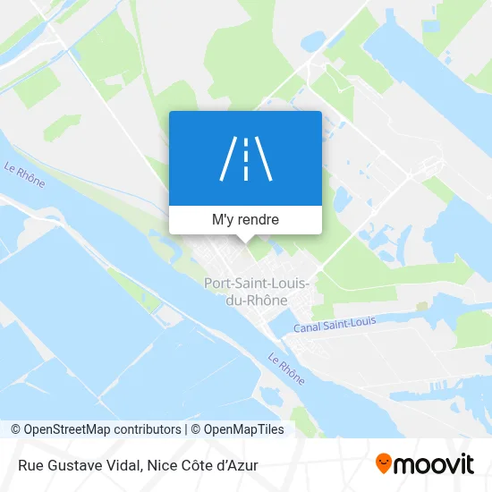 Rue Gustave Vidal plan