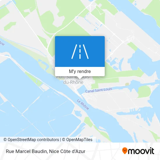 Rue Marcel Baudin plan