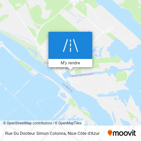 Rue Du Docteur Simon Colonna plan