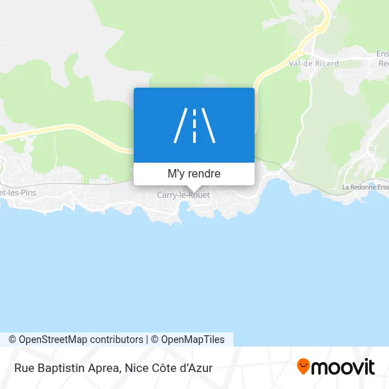 Rue Baptistin Aprea plan
