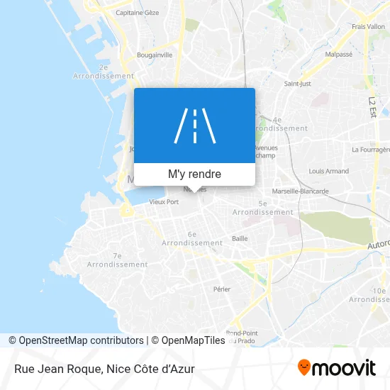 Rue Jean Roque plan