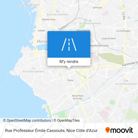 Rue Professeur Émile Cassoute plan