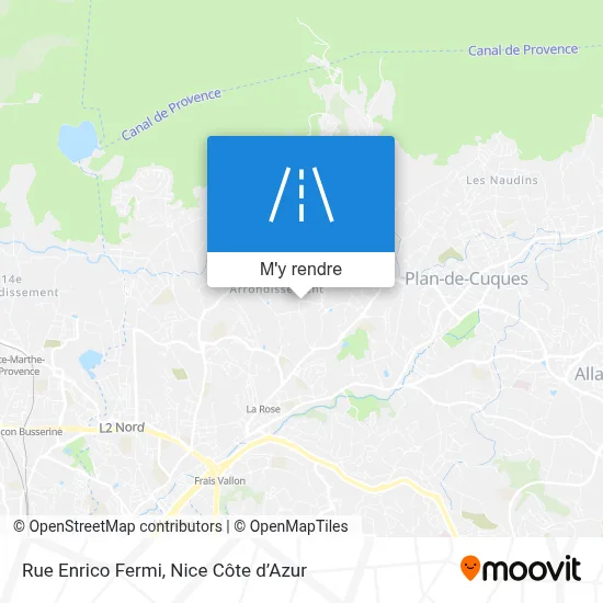 Rue Enrico Fermi plan