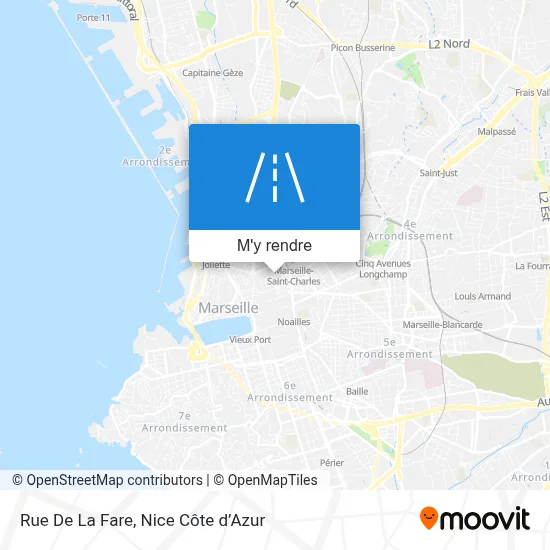 Rue De La Fare plan