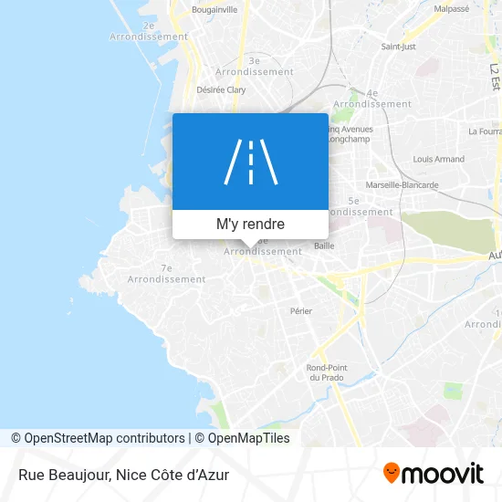 Rue Beaujour plan