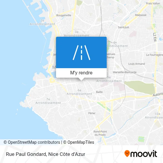 Rue Paul Gondard plan