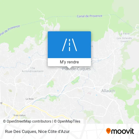 Rue Des Cuques plan