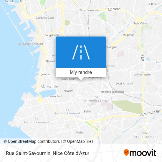 Rue Saint-Savournin plan