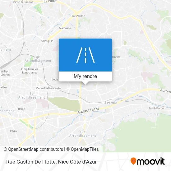 Rue Gaston De Flotte plan