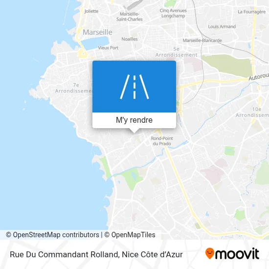 Rue Du Commandant Rolland plan