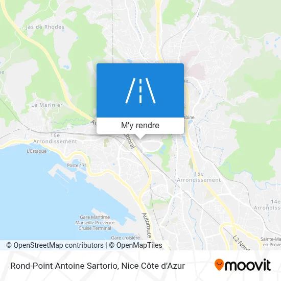 Rond-Point Antoine Sartorio plan