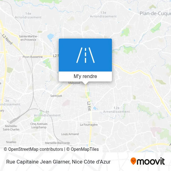 Rue Capitaine Jean Glarner plan
