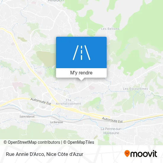 Rue Annie D'Arco plan