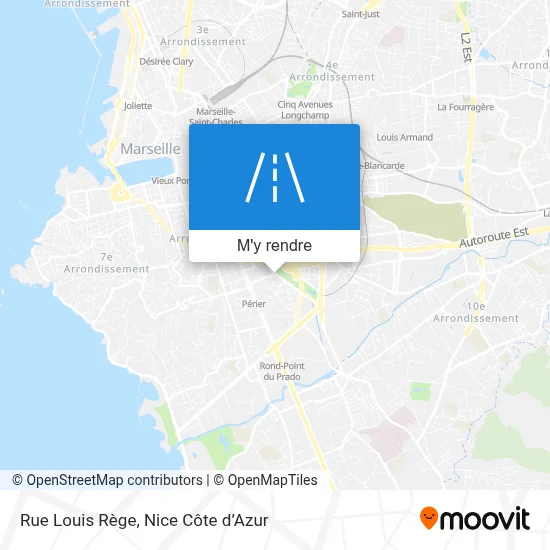 Rue Louis Rège plan