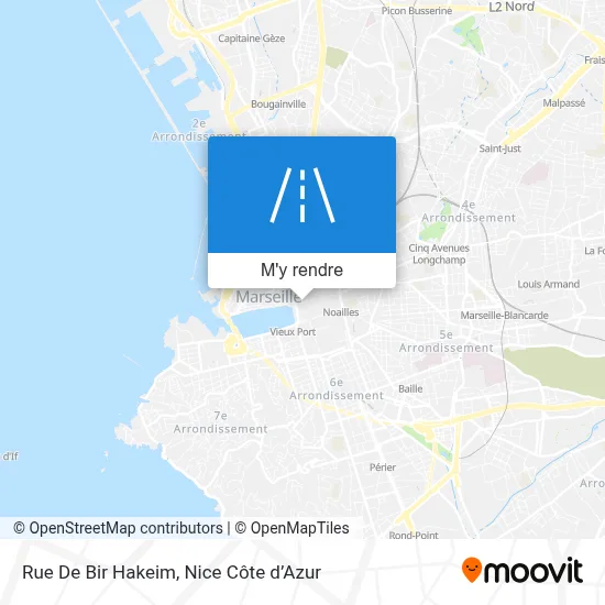 Rue De Bir Hakeim plan