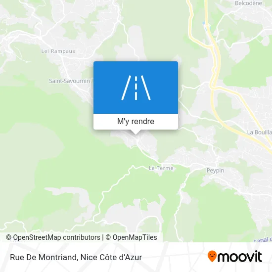 Rue De Montriand plan