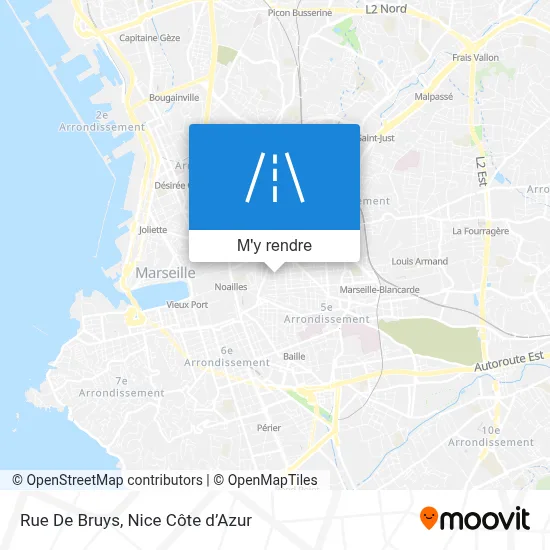 Rue De Bruys plan