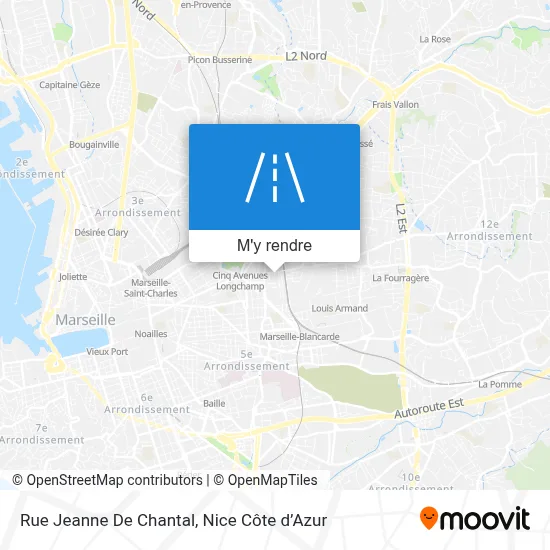 Rue Jeanne De Chantal plan