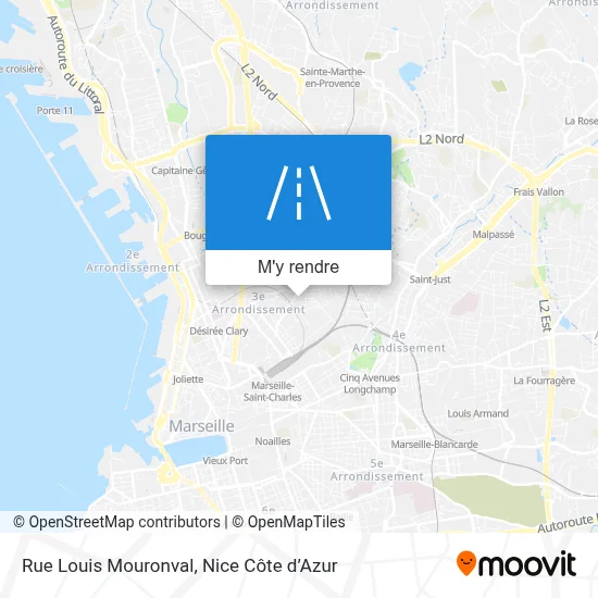 Rue Louis Mouronval plan