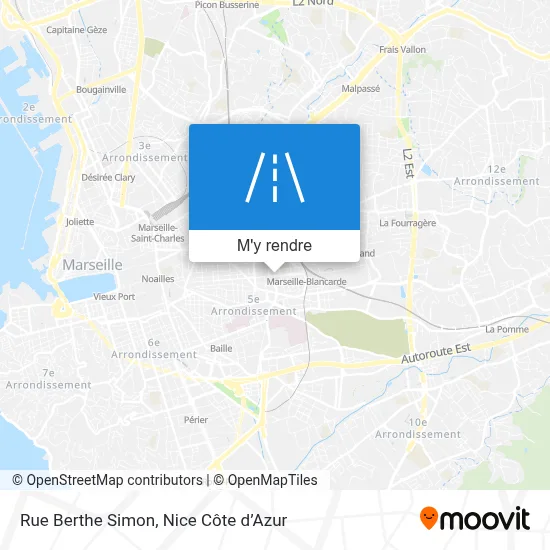 Rue Berthe Simon plan