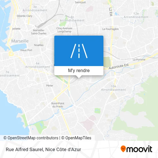 Rue Alfred Saurel plan