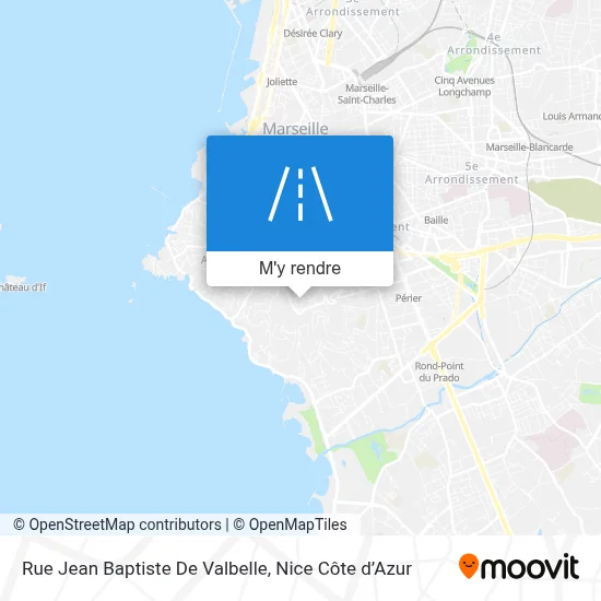 Rue Jean Baptiste De Valbelle plan