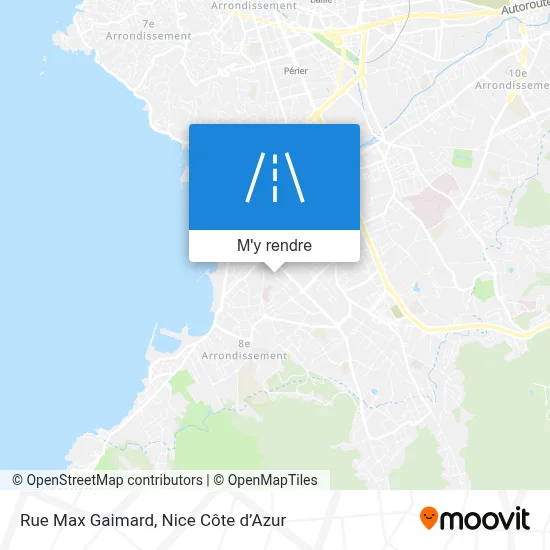 Rue Max Gaimard plan
