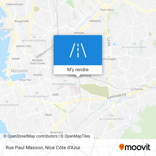 Rue Paul Masson plan