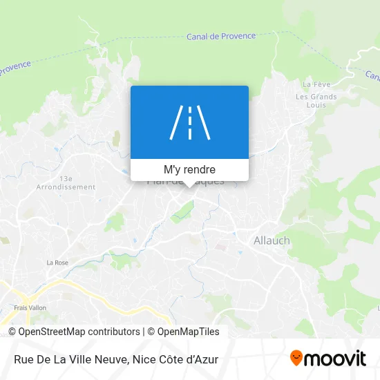 Rue De La Ville Neuve plan