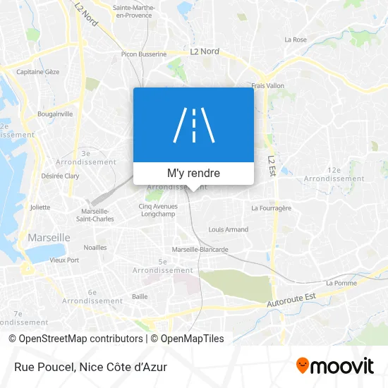 Rue Poucel plan