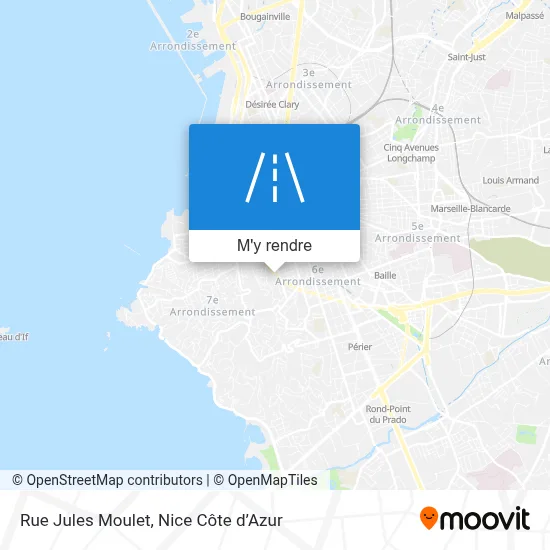 Rue Jules Moulet plan