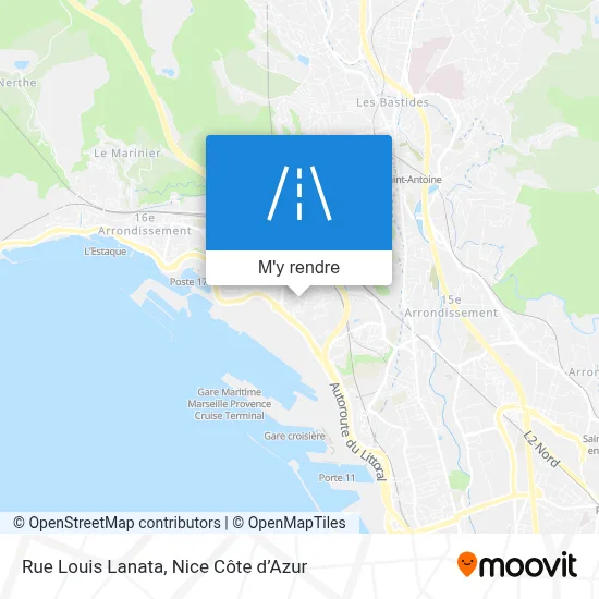 Rue Louis Lanata plan