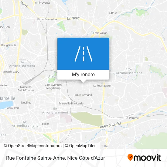 Rue Fontaine Sainte-Anne plan