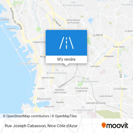 Rue Joseph Cabasson plan