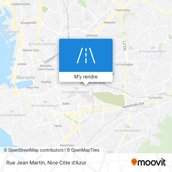 Rue Jean Martin plan