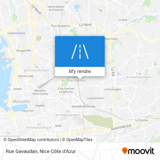 Rue Gavaudan plan