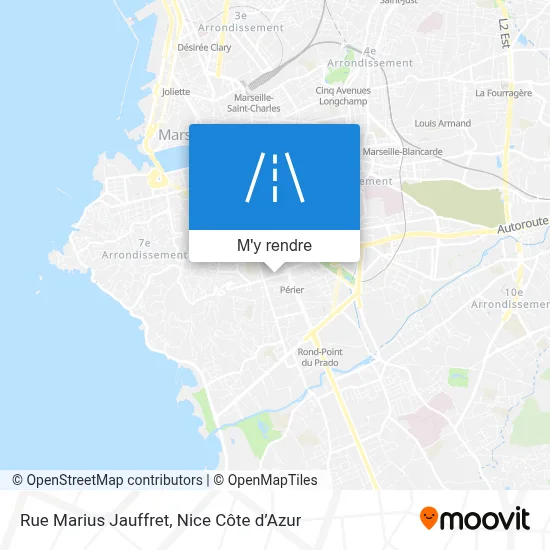 Rue Marius Jauffret plan