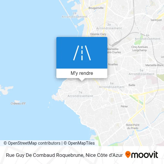 Rue Guy De Combaud Roquebrune plan