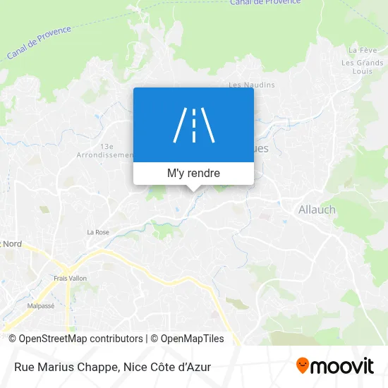 Rue Marius Chappe plan