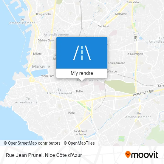 Rue Jean Prunel plan