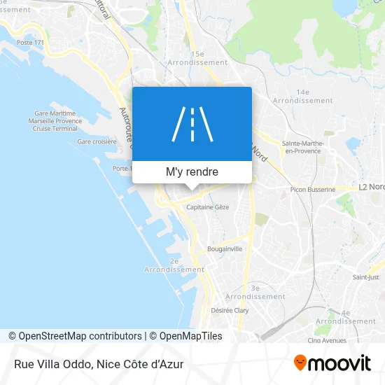 Rue Villa Oddo plan